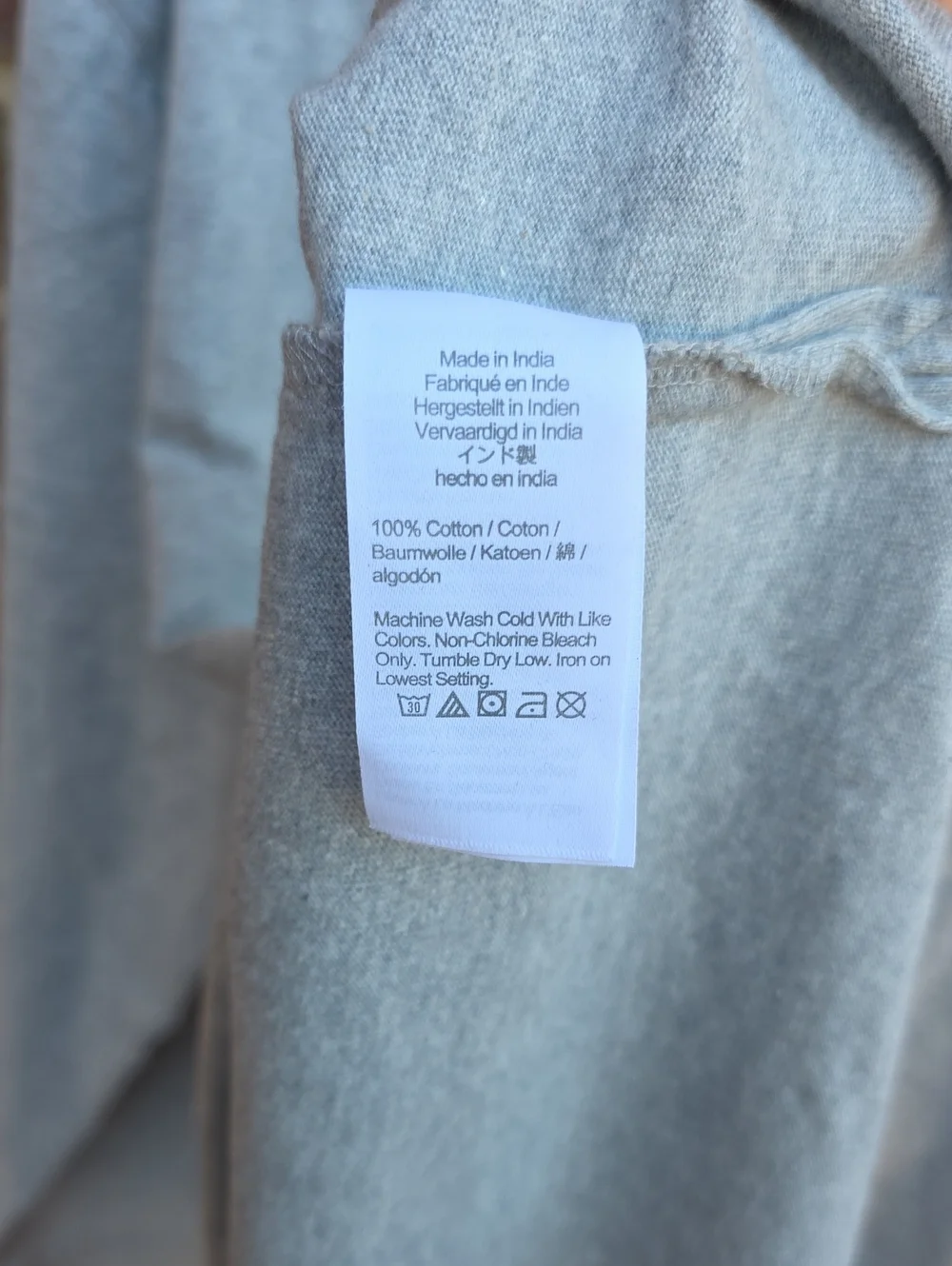 NWT J. Crew Gray Sweater with Red Plaid Collar Size XL